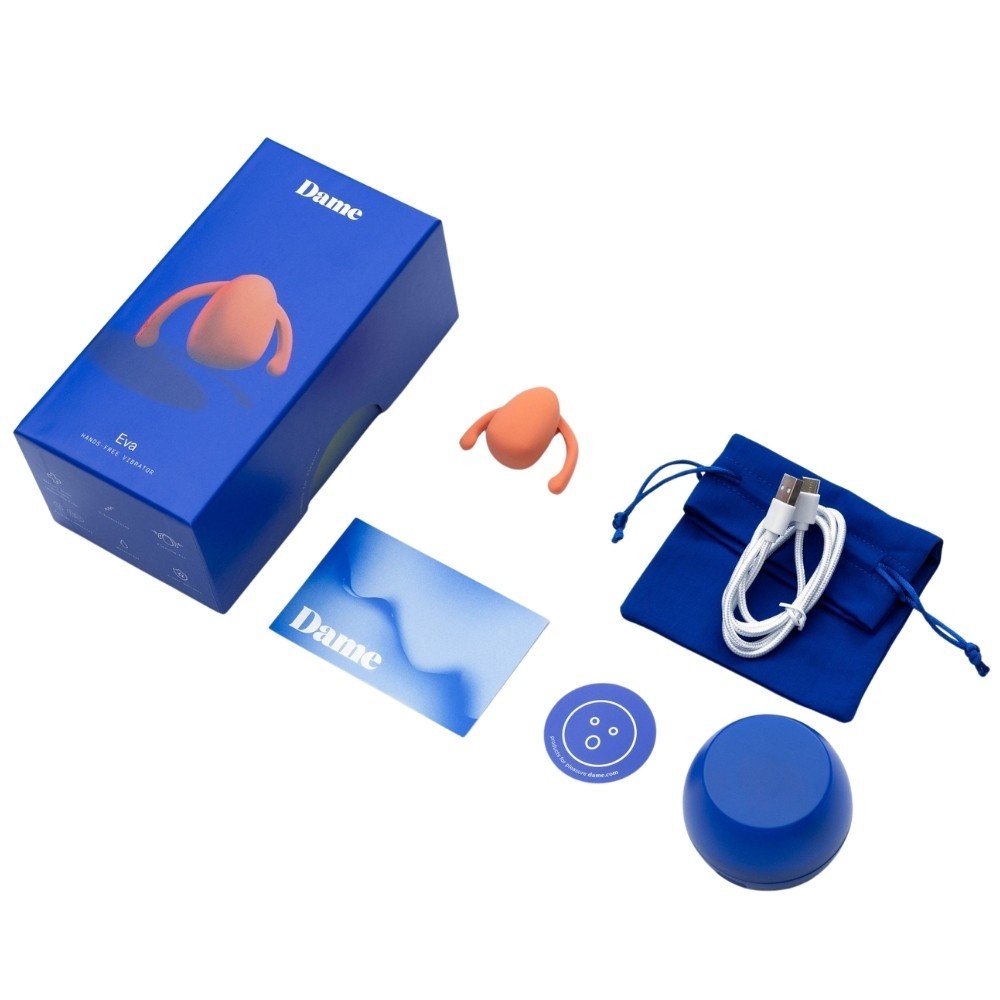Dame Products Eva II Eşsiz Ultra Güçlü Parmak Vibratör Papaya