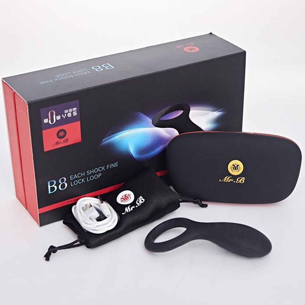 Wowyes B8 Clitoral Stimulation Cock Ring Titreşimli Penis Halkası MRB-002