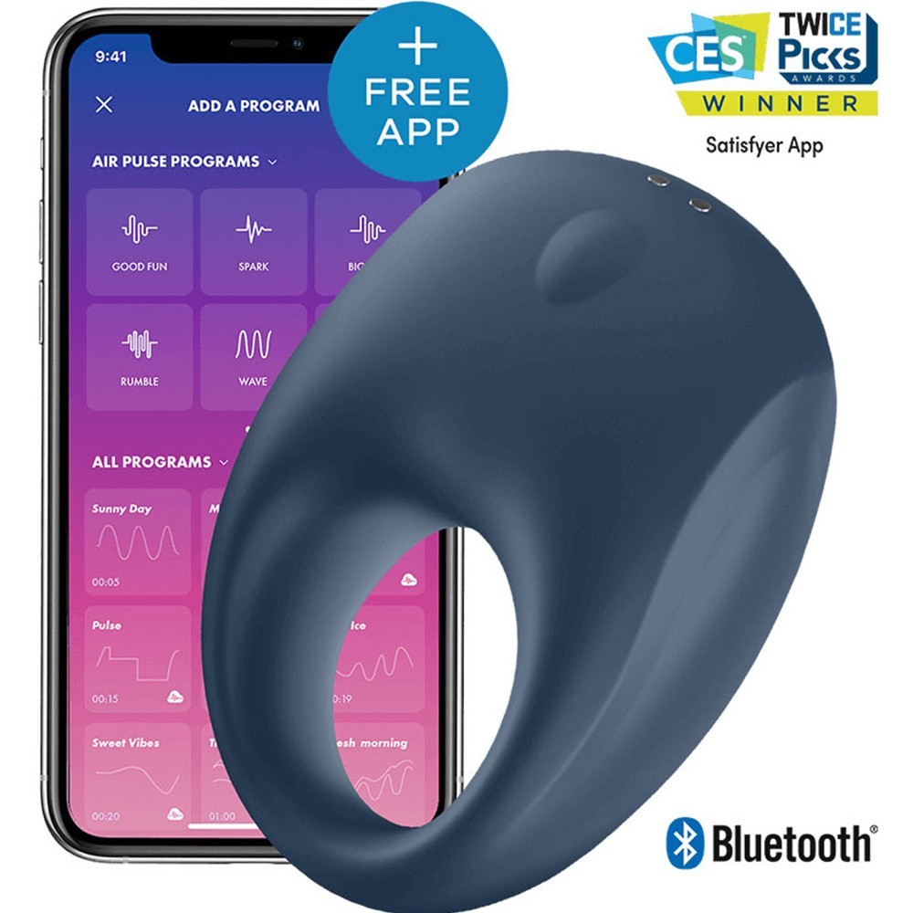 Satisfyer Strong One Ring App-Controlled Telefon Kontrollü Penis Halkası