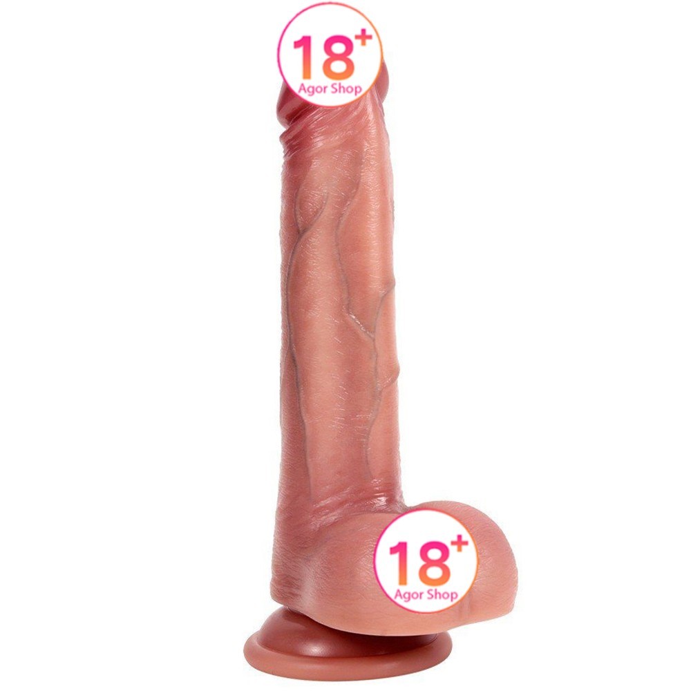 Shequ Dildo Series Bert 22 cm Natural Doku Realistik Penis SQ-WBD10168