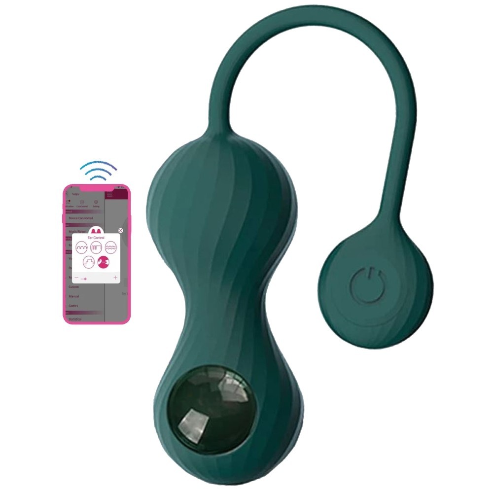 Magic Motion Crystal Duo Smart Kegel Vibrator With Weight Set
