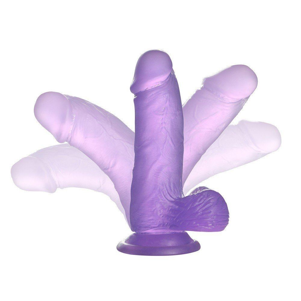 Lovetoy Jelly Studs Purple Dildo Small 15 cm Jel Penis LV3102