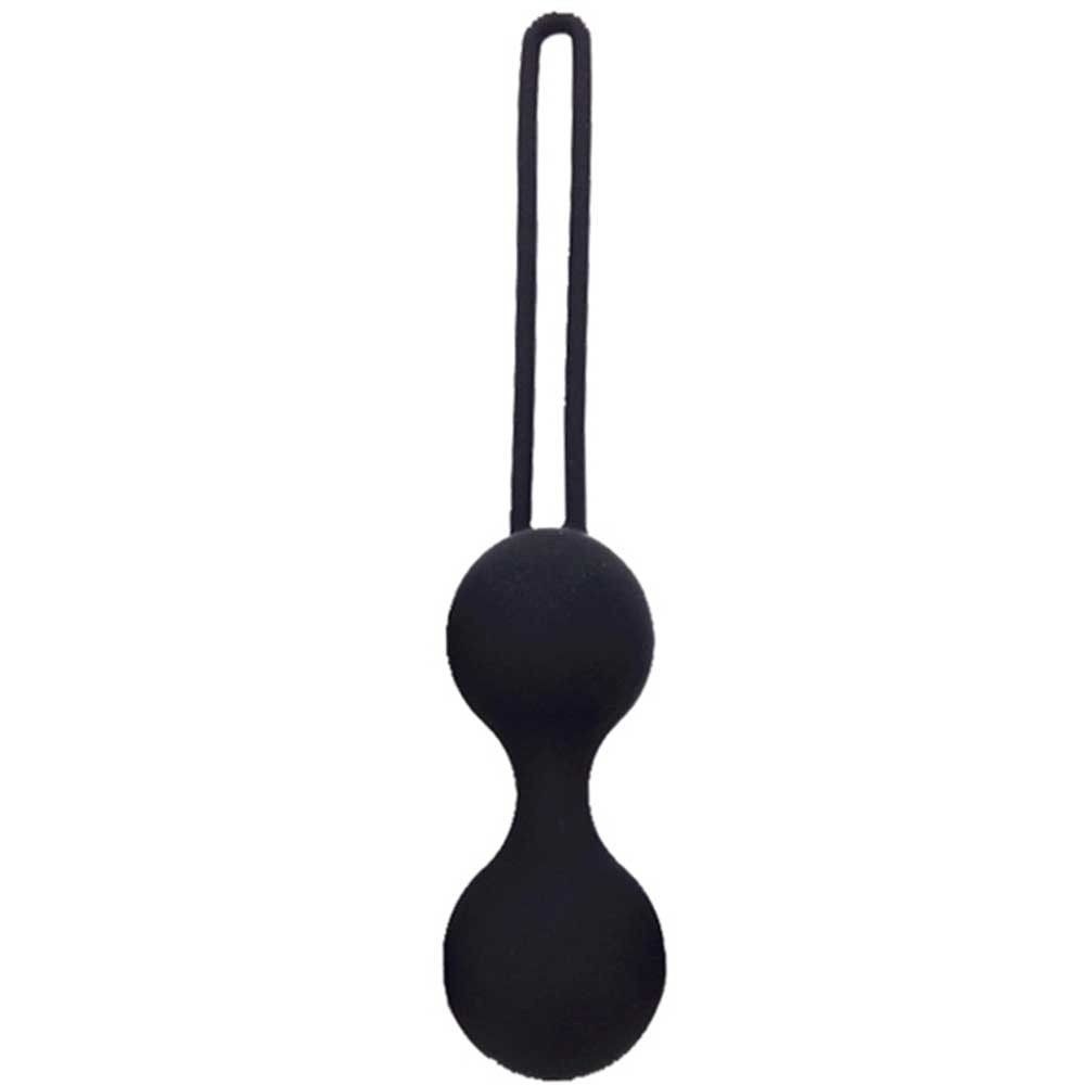 bAŞKa Kegel Benwa Ball Medikal Silikon Metal Jiggle Kegel Top-Siyah