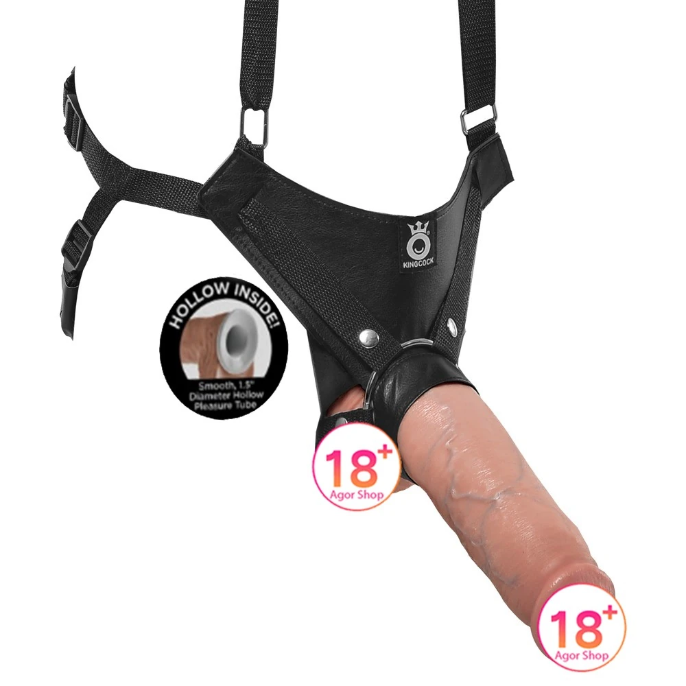 Pipedream King Cock 11 İnch Hollow Strap-On Suspender System