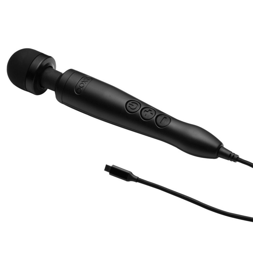 Doxy 3 Stylish Massage Wand USB-C Rechargeable Masaj Wand Vibratör Black