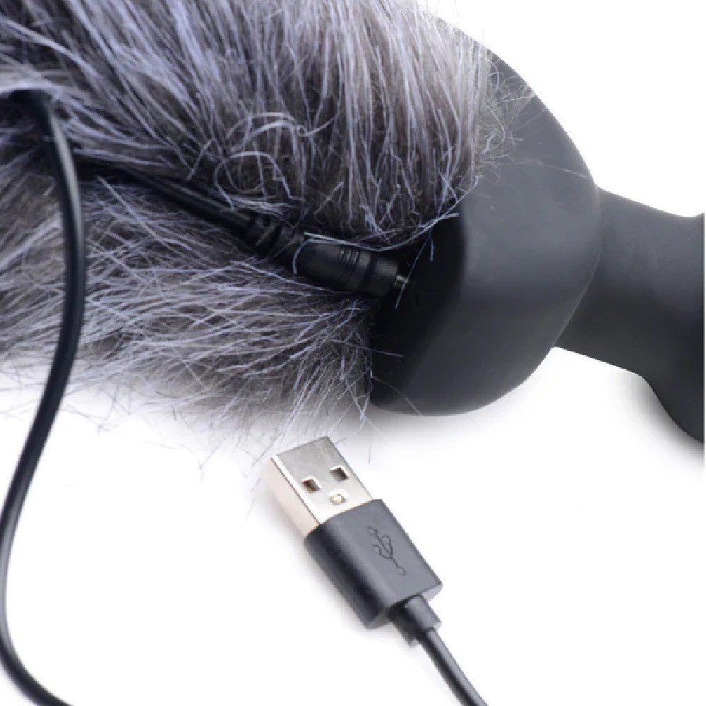 Xr Grey Fox Tail Vibrating Kuyruklu Anal Vibratör
