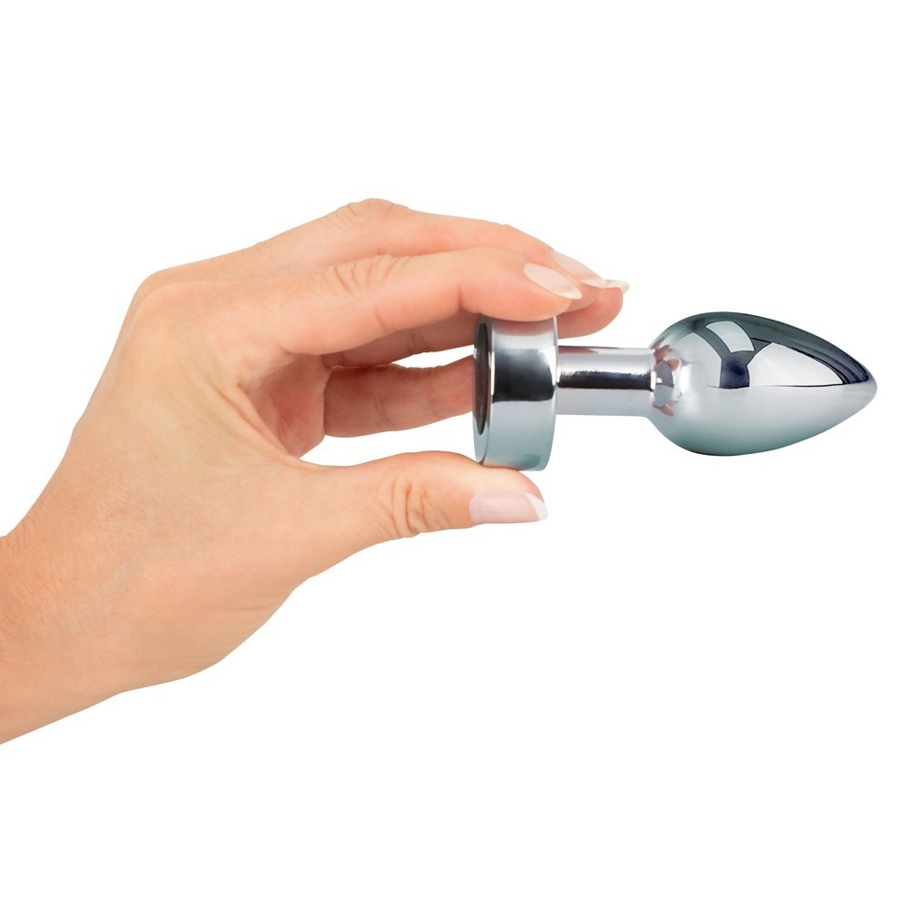 Anos Heavy Metal Butt Plug With Vibration Anal Vibratör