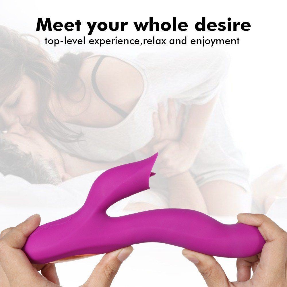 Shequ Pearly Purple Dil Hareketli G-Noktası Stimülasyon Vibratör SQ-V10104