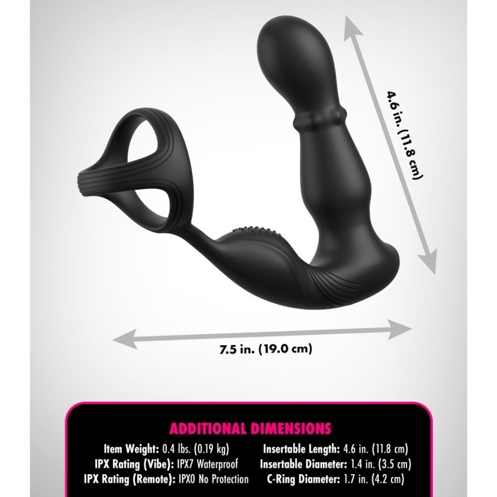 Pipedream Anal Fantasy Elite Collection Ass-Gasm Slide-Glide Prostat Vibratör