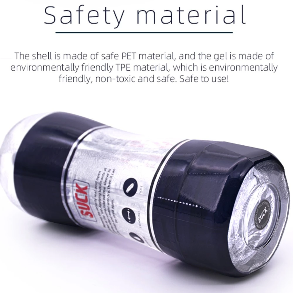 bAŞKa Sucking Cup For Men Vibration Masturbation Çift Taraflı Realistik Vajina