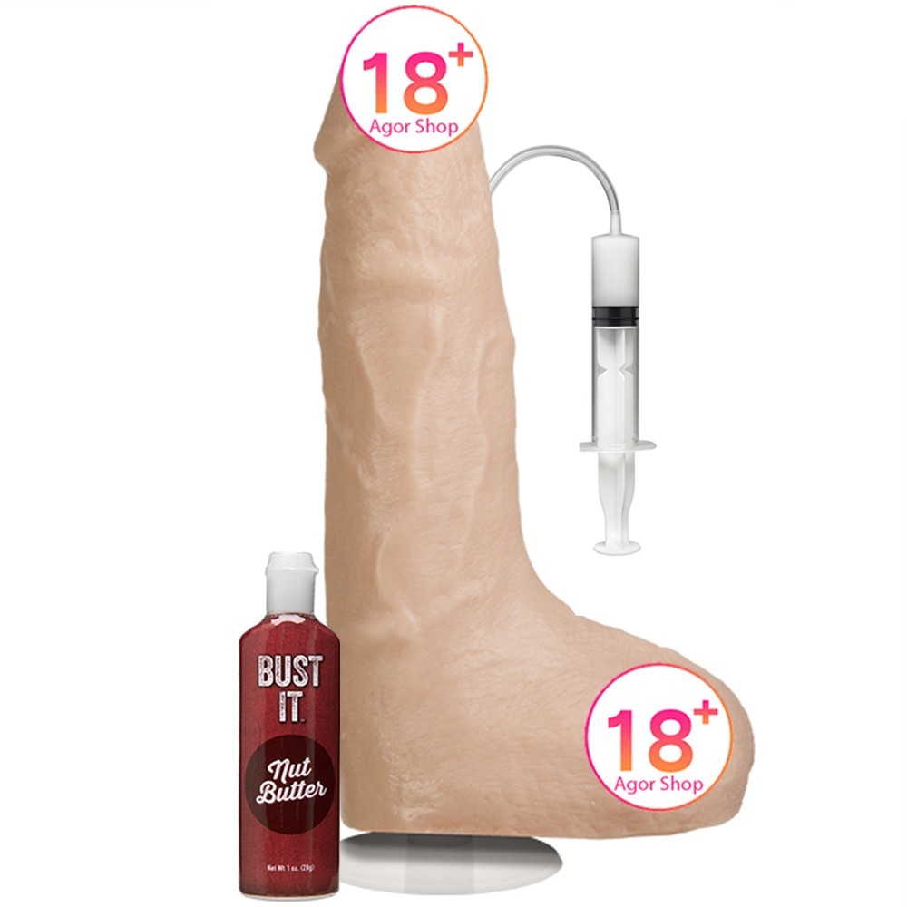 Doc Johnson Bust İt Squirting Cock Dildo Flesh Boşalabilir Realistik Penis