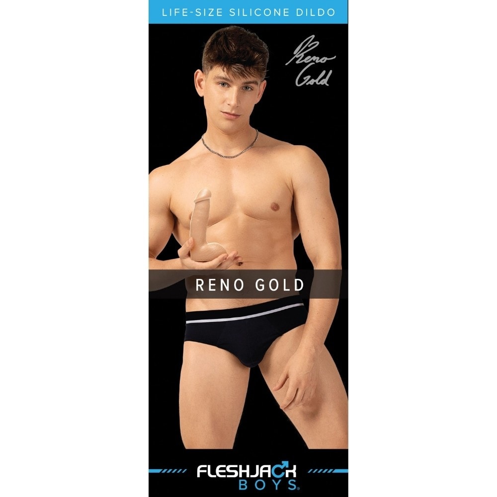 Original Fleshjack Boys Reno Gold Dildo Realistik Penis