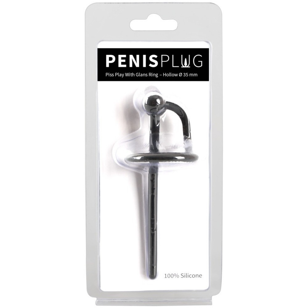 Penis Plug Piss Play With Glans Ring Hollow Penis Plug