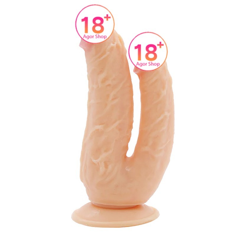 bAŞKa Dildo Series Lifelike G-Spot Anal ve Vajinal Çift Taraflı Realistik Penis