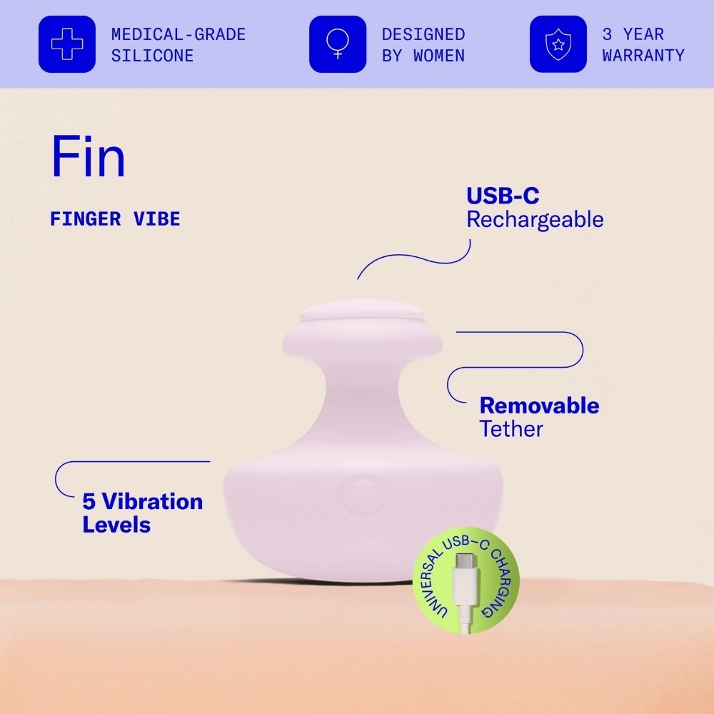 Dame Products Fin 2.0 Finger Quartz Güçlü Parmak Vibratör