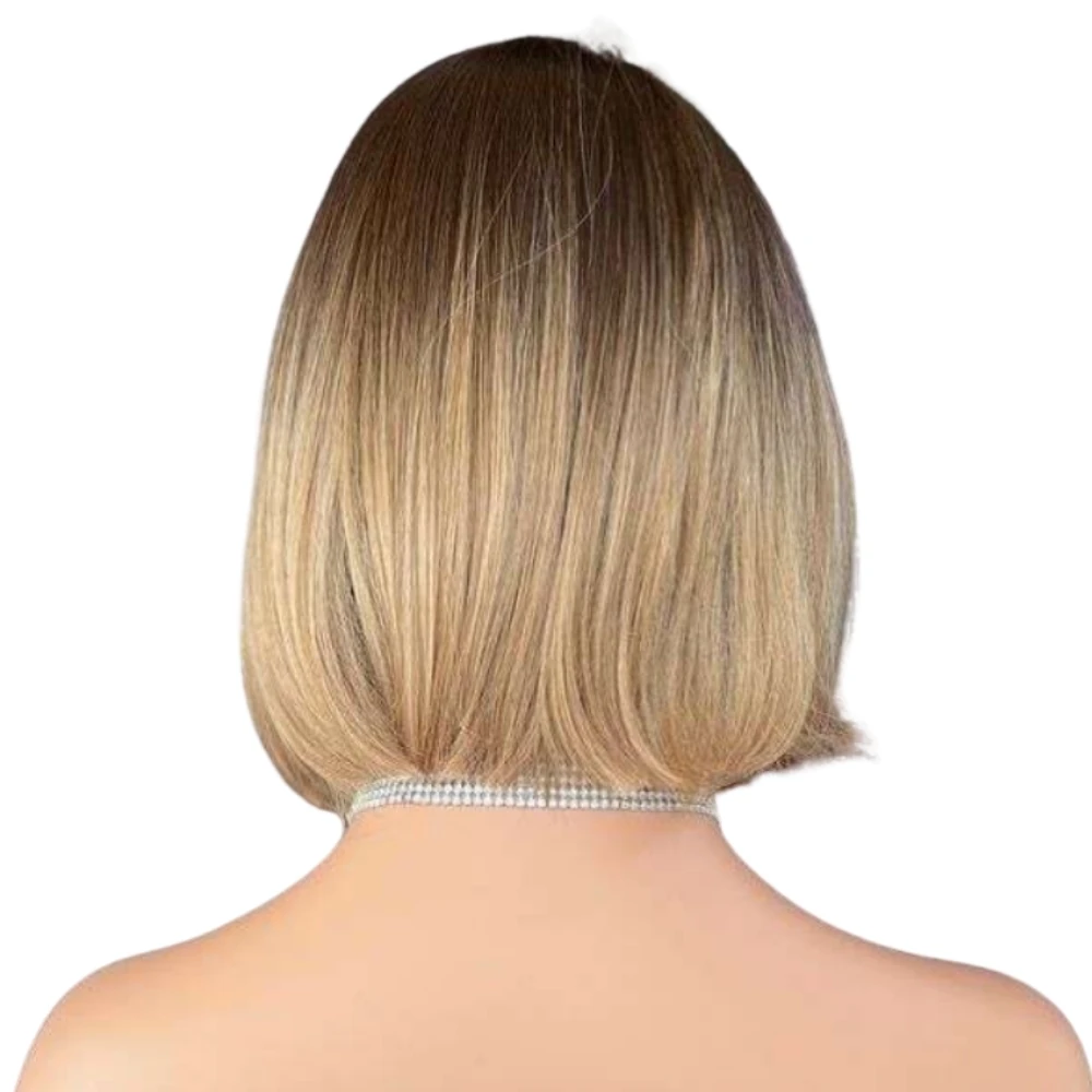 Başka Toupee Hair Kanekalon Fiber Kısa Küt Perçemli Peruk