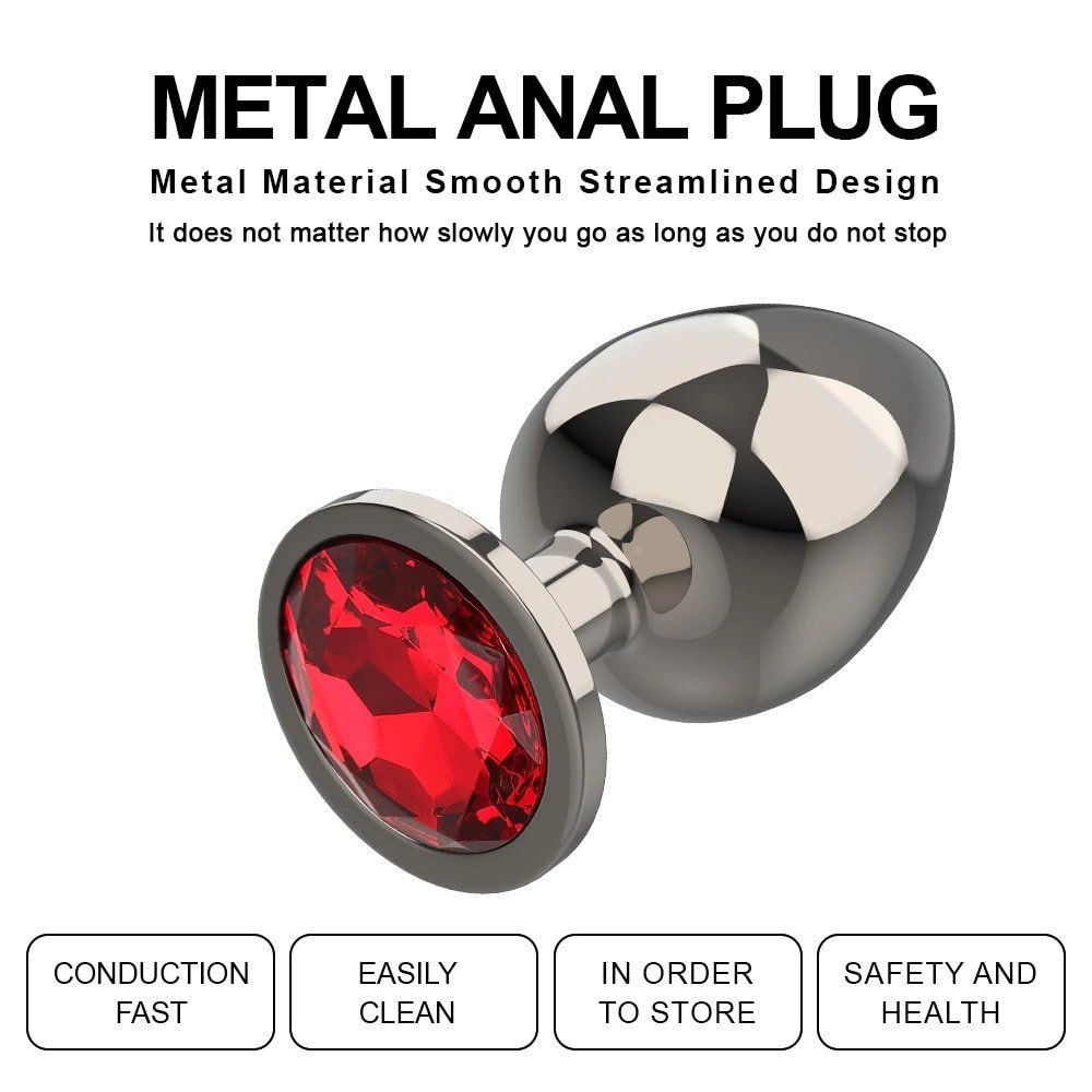 bAŞKa Booty Jewellery Black Metal Anal Plug Small