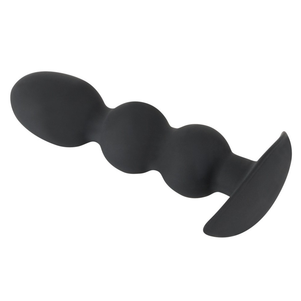 Black Velvets Heavy Beads Soft Touch Boğumlu Anal Plug