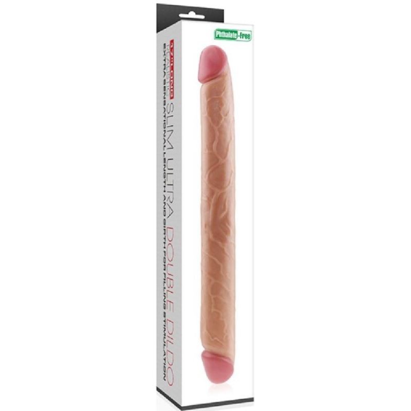 Lovetoy King Size Realistic Slim Ultra Double Dildo 45 cm Realistik Penis LV2213
