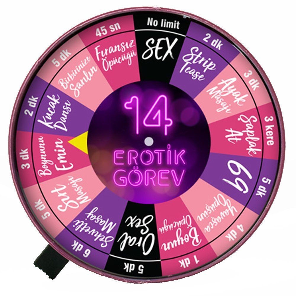 bAŞKa Erotica Game Kamasutra Felek 14 Görev Erotik Oyun Çarkı