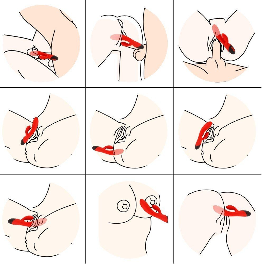 Shequ Huan Le 10 Hız Flexible G-Noktası Rabbit Vibratör SQ-V10025