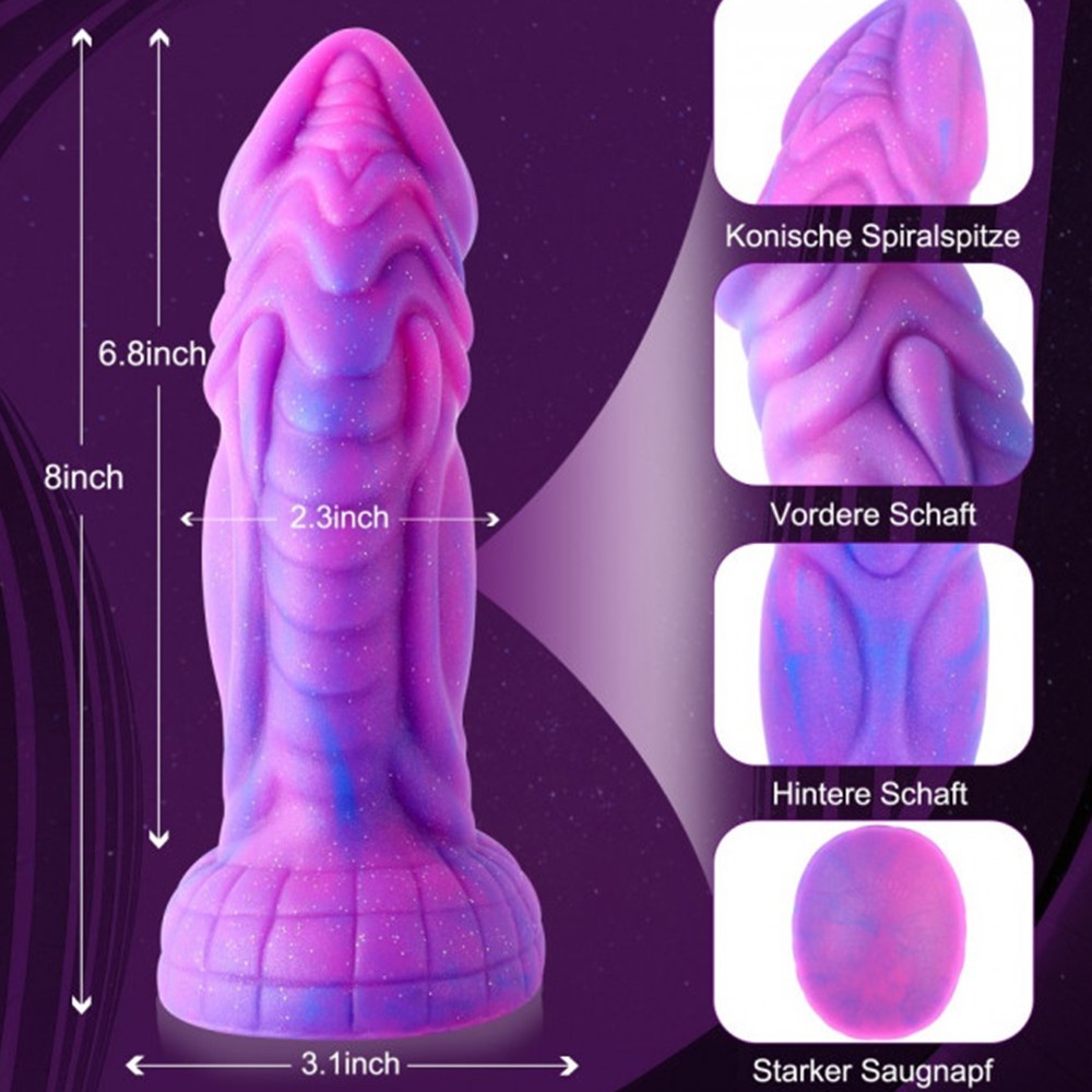 Shequ Jelly Animal Dildo Monster 3 Yumuşak Jel Realistik Penis SQ-WBD10052