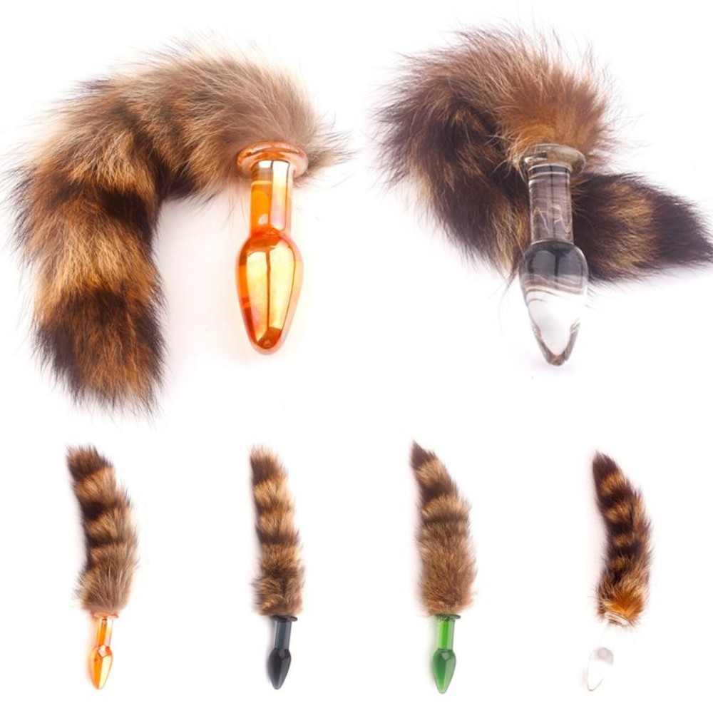bAŞKa Glass Fantasy Slips Glass Tail Kuyruklu Cam Anal Plug