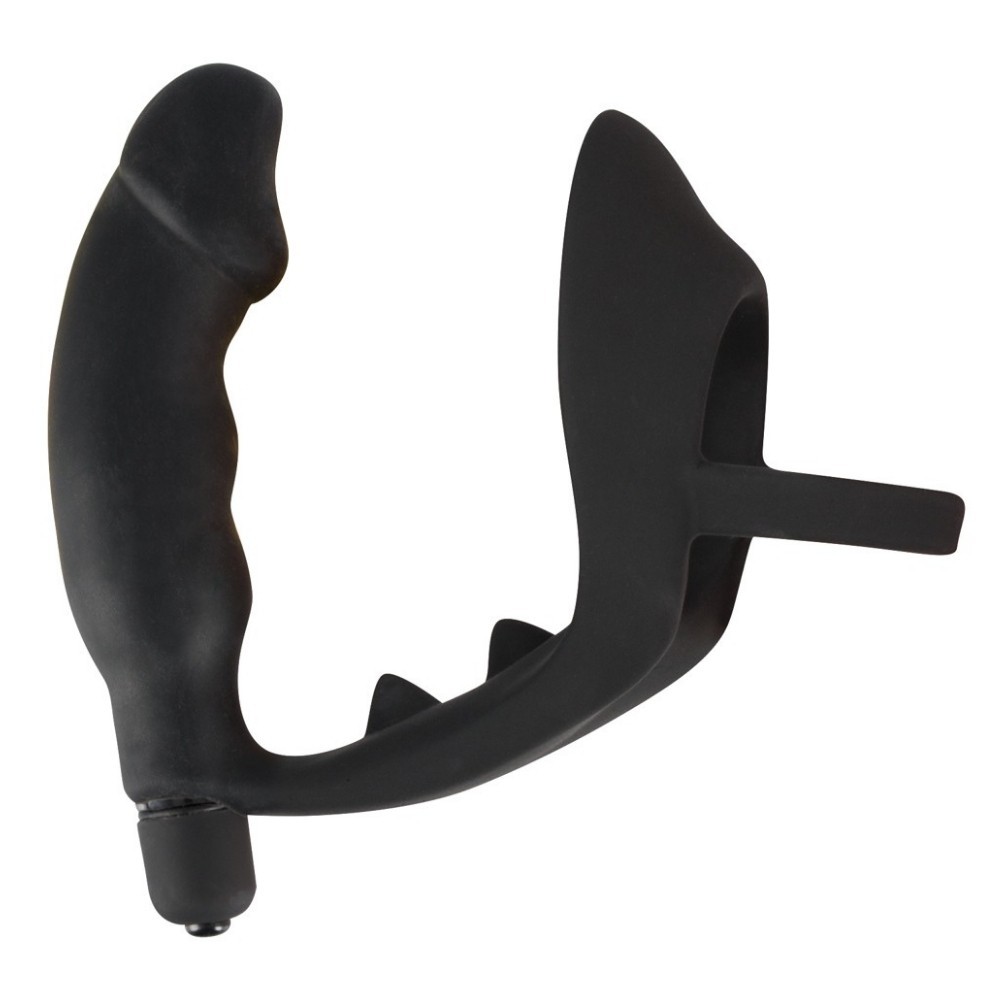 Black Velvets Ring Vibro Plug Titreşimli Penis Halkası ve Anal Vibratör
