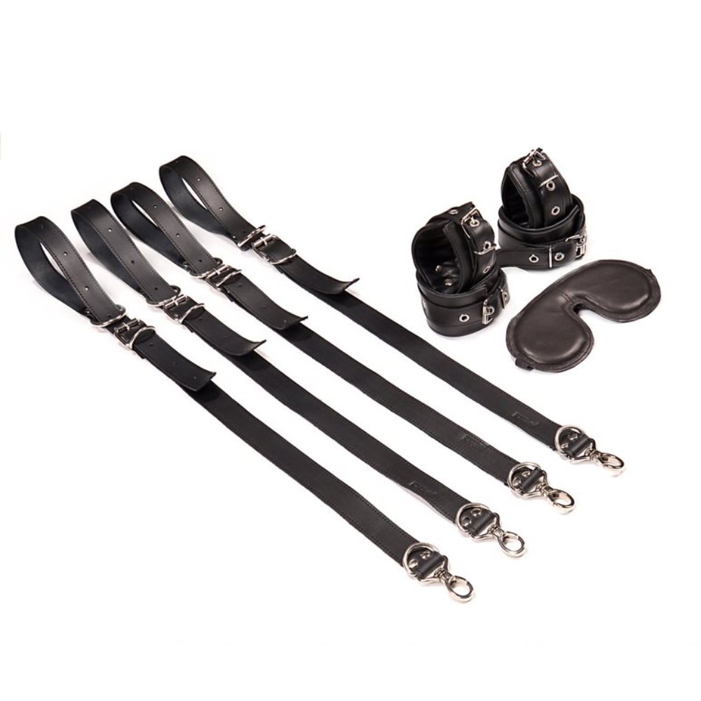 bAŞKa The Fetish Fantasy Series Lux Bed Strap 4 Pcs. Yatak Bağlama Seti
