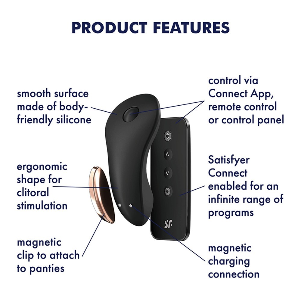 Satisfyer Little Secret Telefon Kontrollü ve Uzaktan Kumandalı Giyilebilir Vibratör