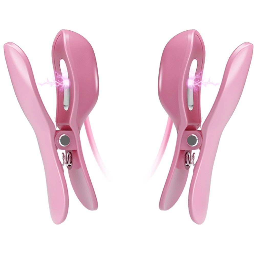 Baile Titreşimli Elektro Şoklu Meme Ucu Vibratörü Pembe BI-014648