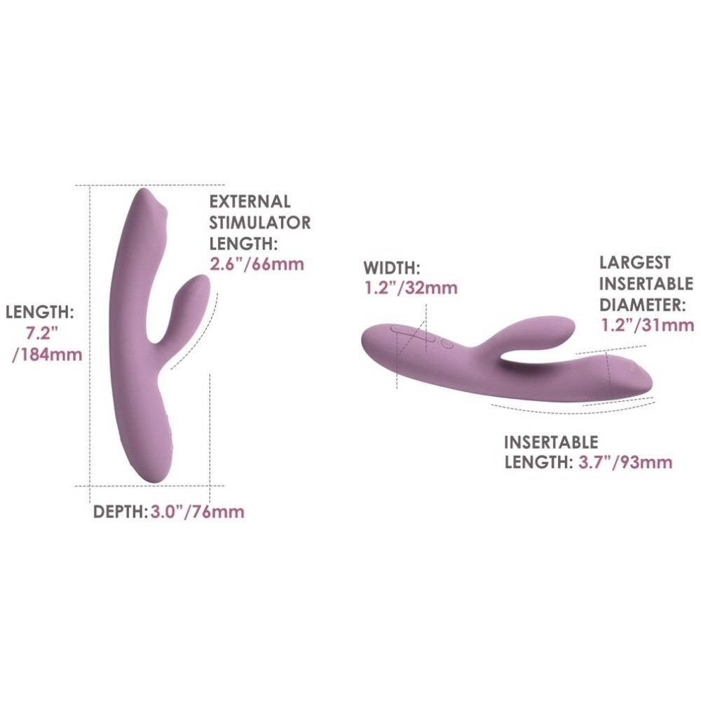 Svakom Trysta Neo App Controlled G-Spot and Clitoris Stimulator Rabbit Vibrator