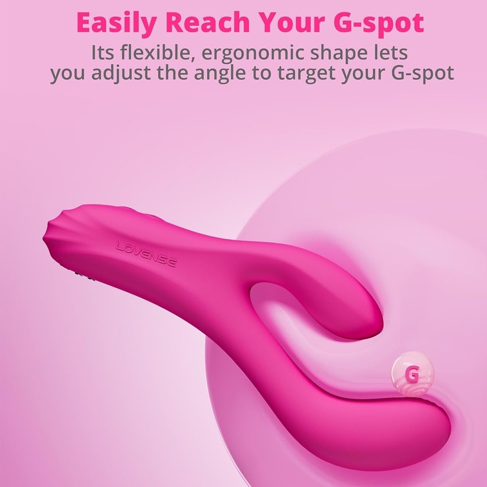 Lovense Osci 3 App-Controlled Oscillating Hareketli ve Isıtmalı Rabbit Vibratör