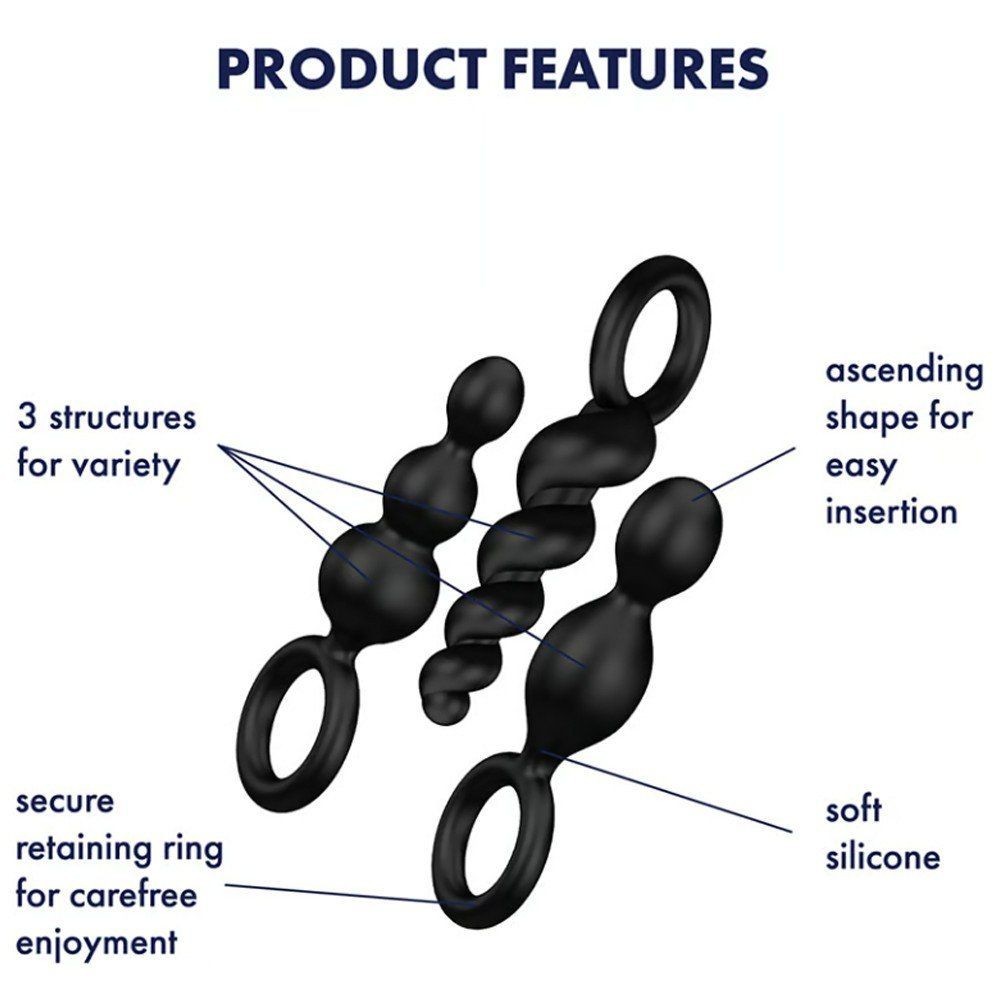 Satisfyer Booty Call Plugs Silicone Anal Toys
