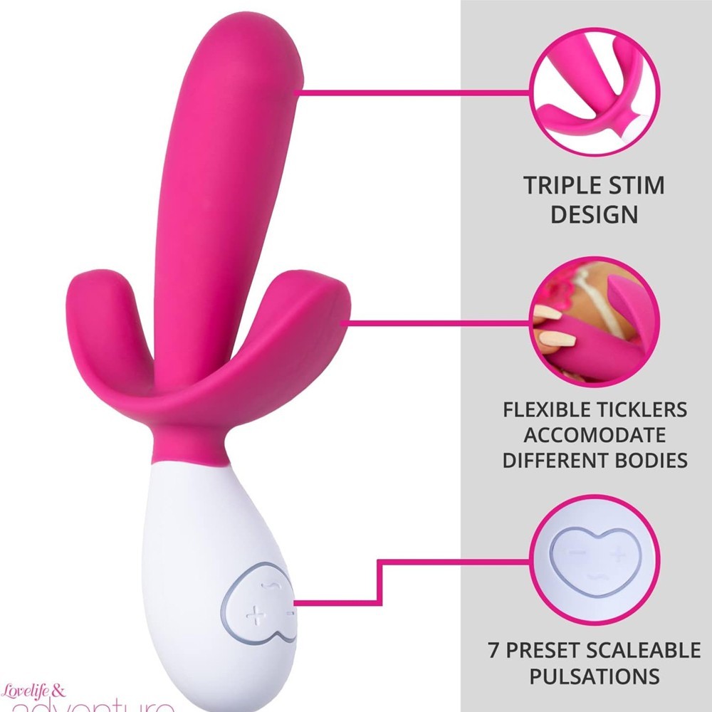 Ohmibod Lovelife Adventure Vibrator Triple Stimulation