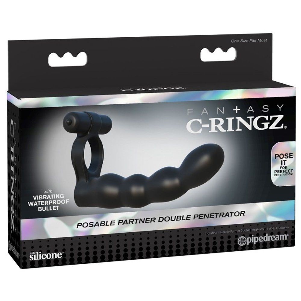 Pipedream Fantasy C-Ringz Posable Partner Double Penetrator