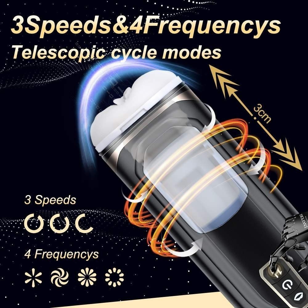 Shequ Cosima Telescopic Sucking Emiş Güçlü Hareketli Masturbator SQ-MA70079