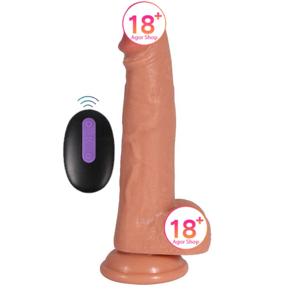 Shequ Archie Vibrating Dildo 20 Mod Titreşimli Realistik Penis 21 cm SQ-WBE10042