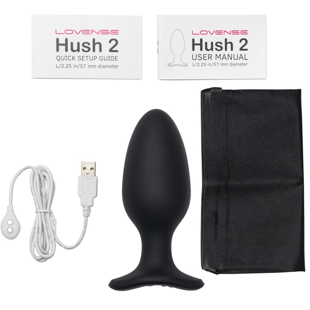Lovense Hush 2 Large 57 mm Telefon Kontrollü Titreşimli Anal Plug