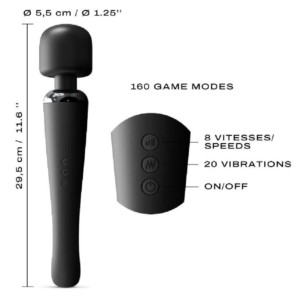 Dorcel Megawand Massager Black Wand Vibratör