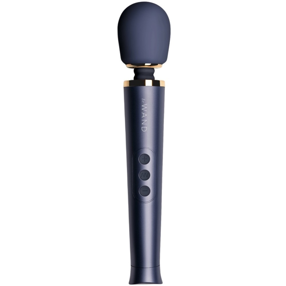 Le Wand Petite Rechargeable Vibrating Body Massager Masaj Wand Vibratör Navy