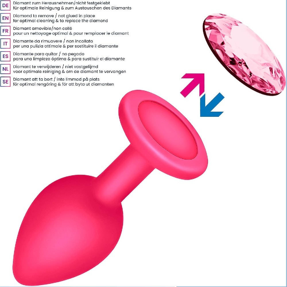 bAŞKa Anal Fantasy Silicone Taşlı Silikon Anal Plug