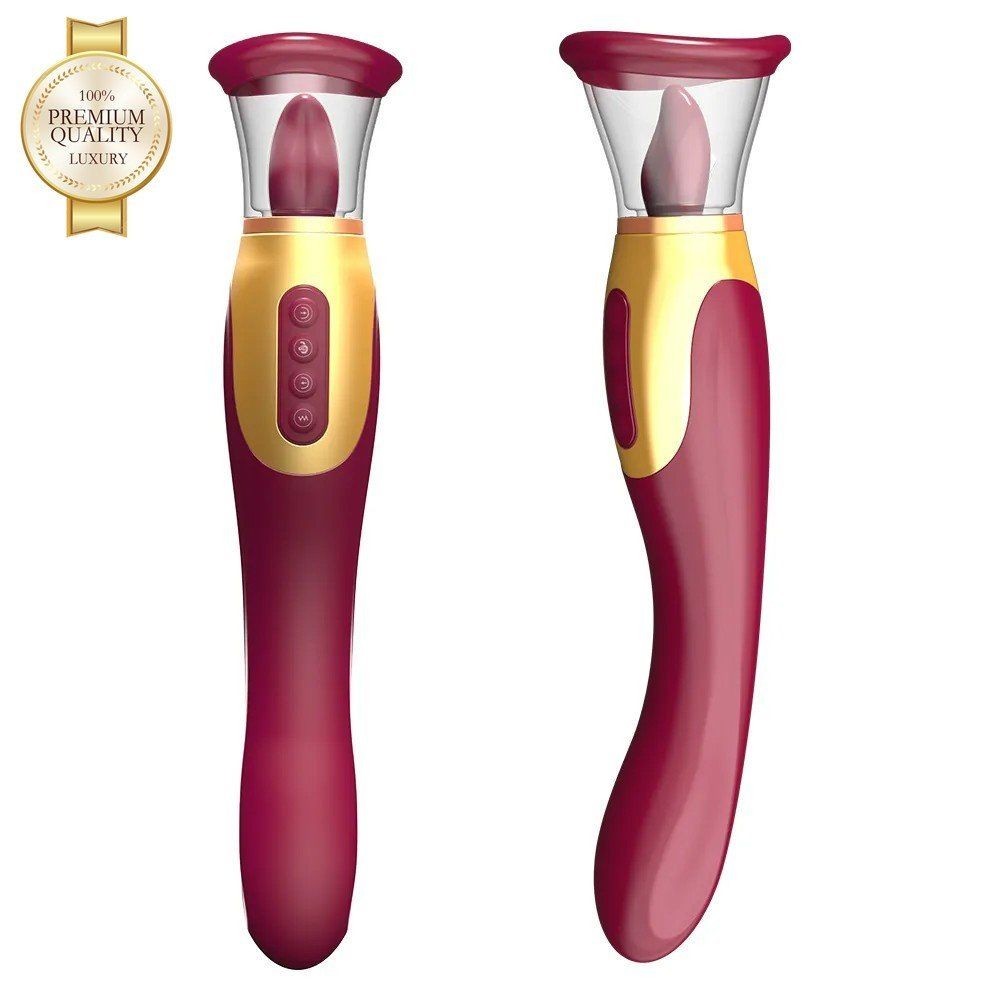 bAŞKa Luxury Tongue Vibe 2 İn 1 G-Spot ve Dil Vibratör