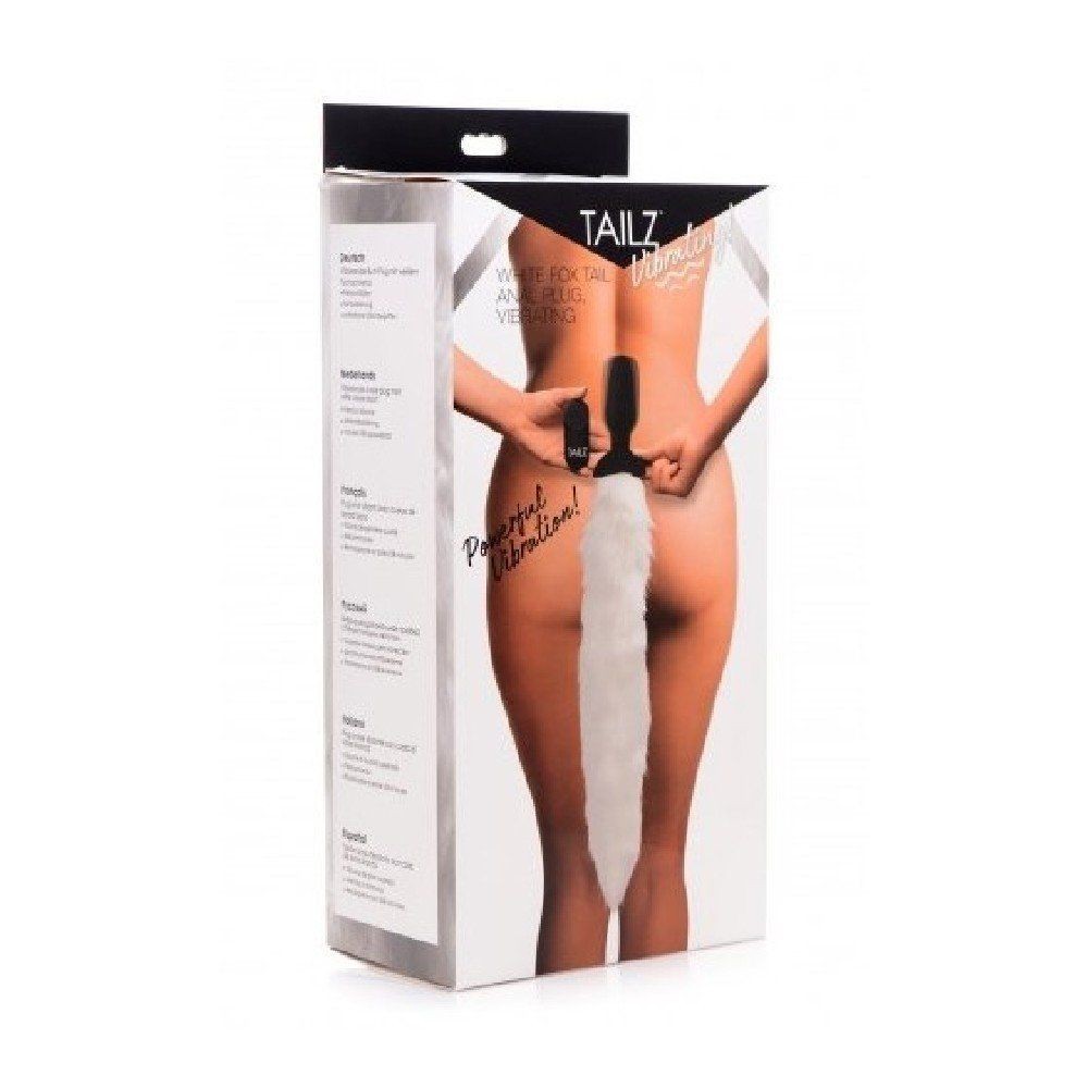 Xr White Fox Tail Vibrating Kuyruklu Anal Vibratör