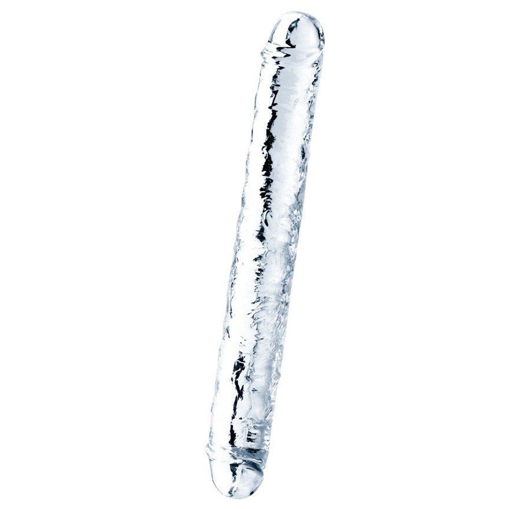 Lovetoy Flawless Clear 30 cm Double Dildo Çift Taraflı Penis LV310018