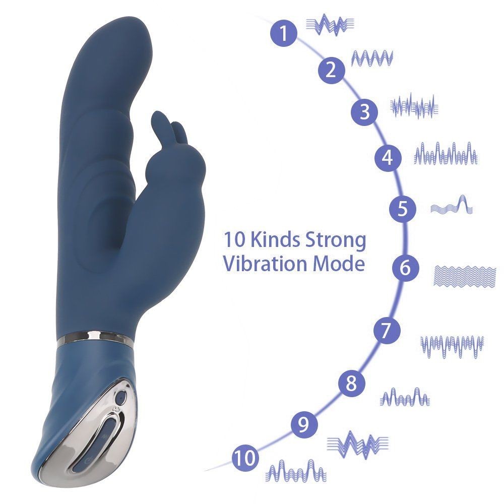 bAŞKa Of Minds 10 Mod Güçlü Titreşimli Rabbit Şarjlı Vibratör
