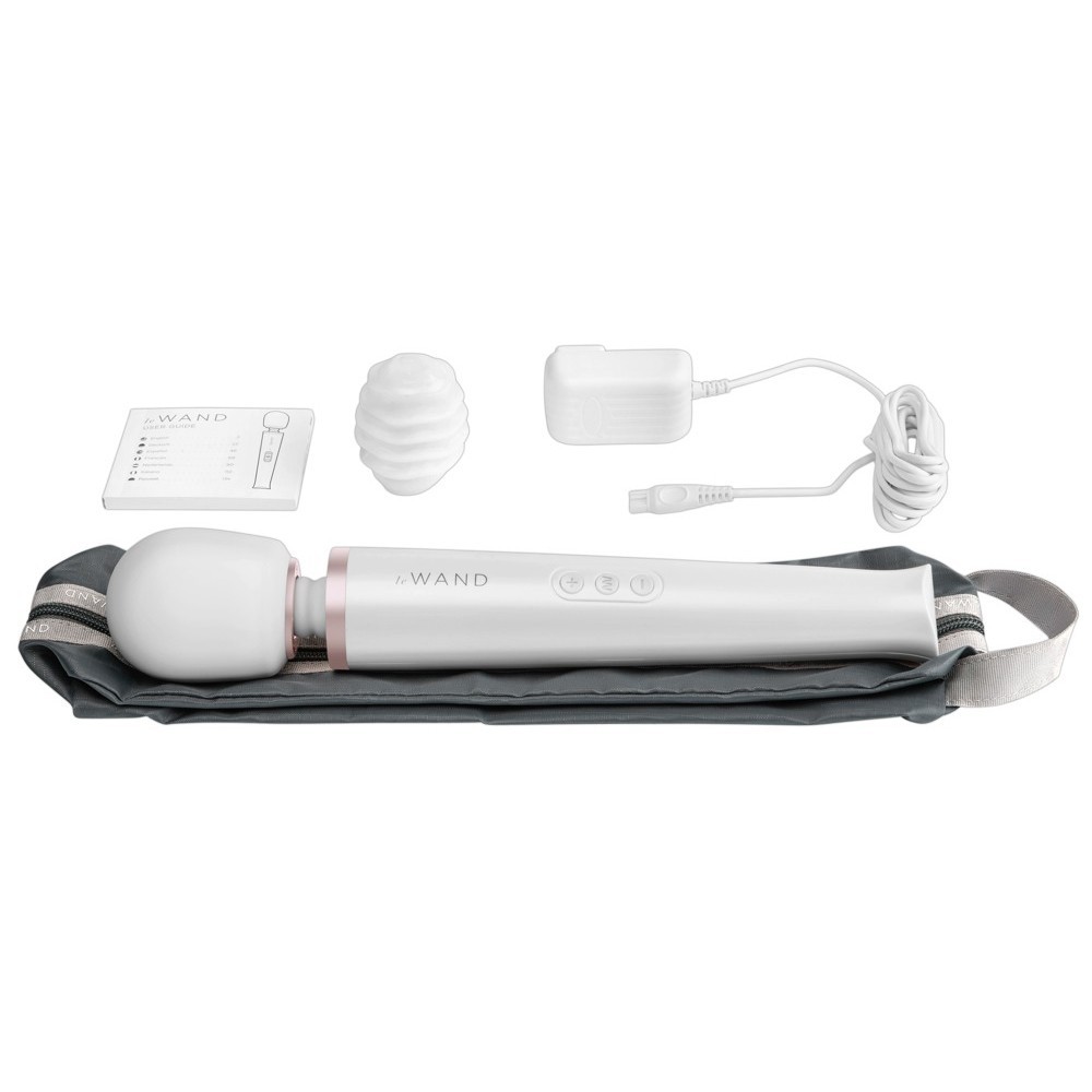 Le Wand Rechargeable Body Massager White Masaj Wand Vibrator