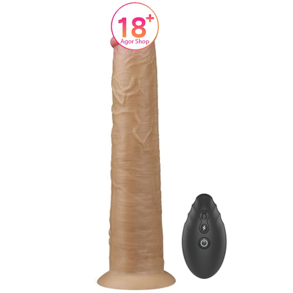 Lovetoy Dual Layered Silicone Cock 25 cm Uzaktan Kumandalı Titreşimli Realistik Penis LV410212