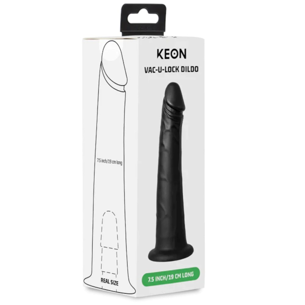 Kiiroo Keon Vacuum-Lock Realistic Dildo 7.5 Inch Black