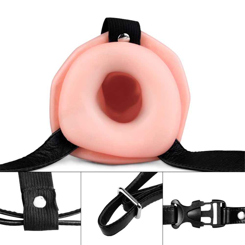 Lovetoy Vibrating Unisex Hollow Strap On 19 Cm İçi Boş Kemerli Penis LV3002